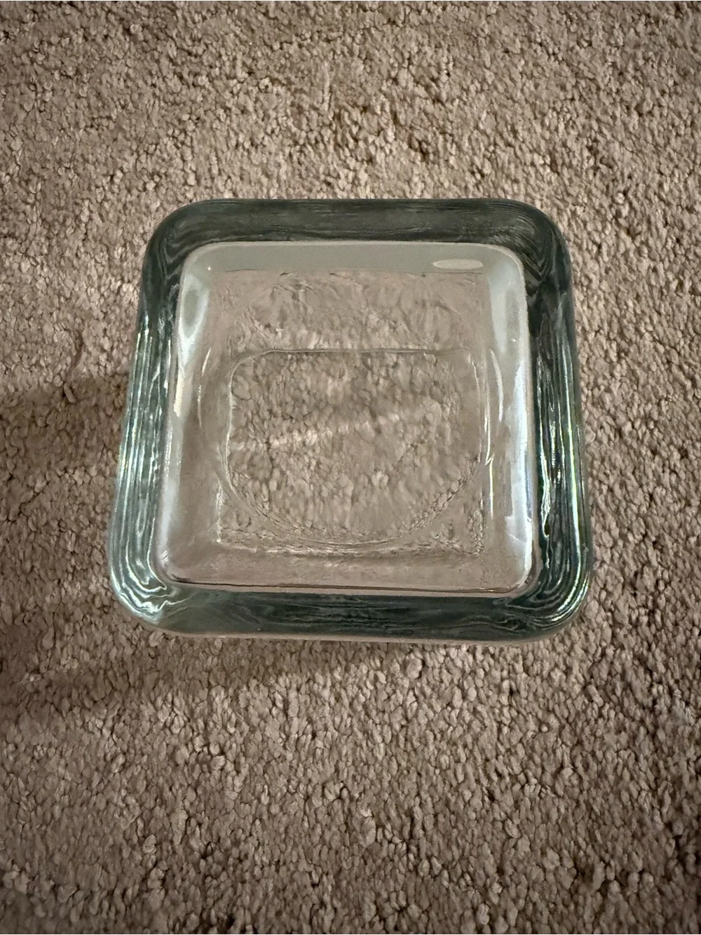 Clear Square Glass Vase / Planter